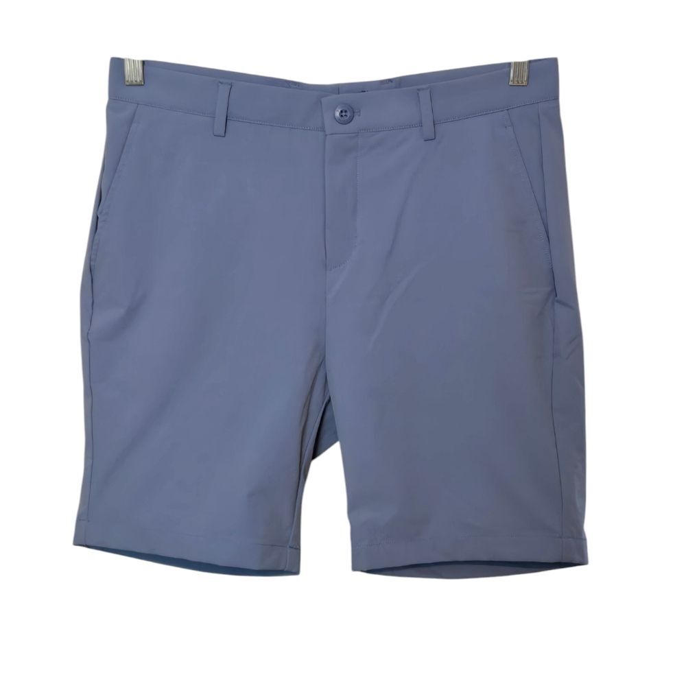 Bugatchi Solid Bermuda Shorts Size 30 Blue (32" Waist per size chart)